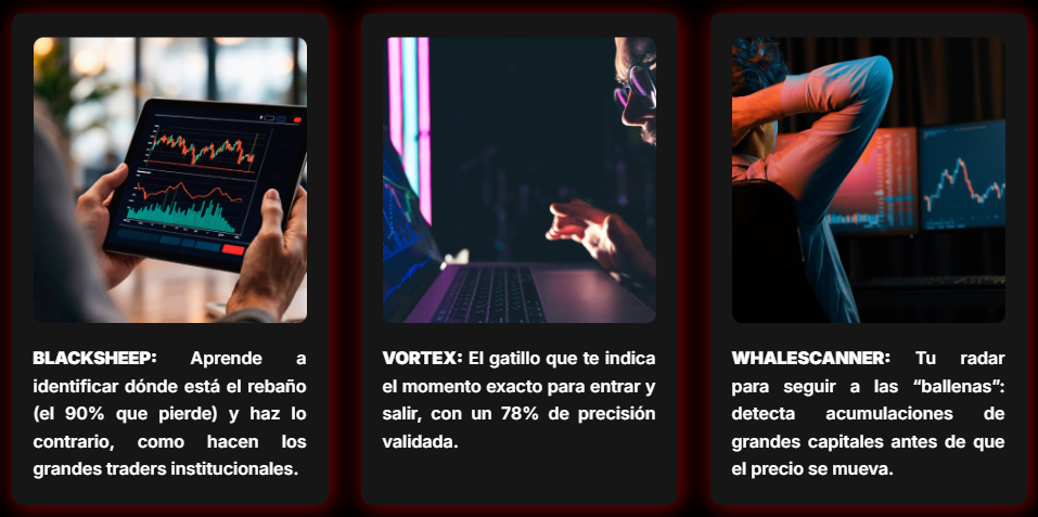 Estrategias BlackSheep: BlackSheep, BVortex y WhaleScanner